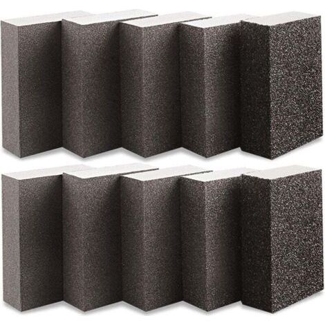 Pair 10-teiliges Schleifschwamm-Set, Schleifklötze mit Körnung 1000–1200, 70 x 100 x 25 mm, für Nass- und Trockenschliff von Holz, Metall und Lack geeignet, waschbar und wiederverwendbar