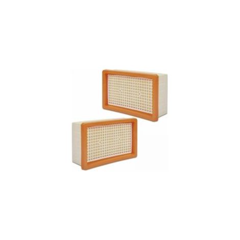 LAN Lot de 2 filtres plissés plats compatibles avec les aspirateurs multi-usages Kärcher MV4 / MV5 / MV6 / WD4 / WD5 / WD6 (1/2)