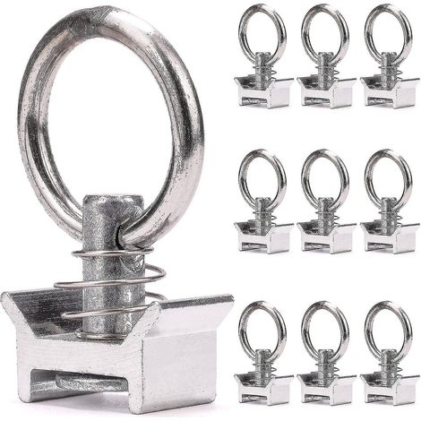 10 X Single Pawns With Ring 1000 Kg Aero Lashing Pawns For Aeronautical Lashing Rail Ring Anchor Pawn-- (1/2)
