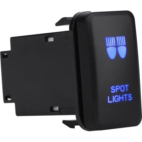 Interrupteur à bascule LED bleu 12V pour Toyota Hilux Landcruiser - Éclairage auxiliaire (1/3)