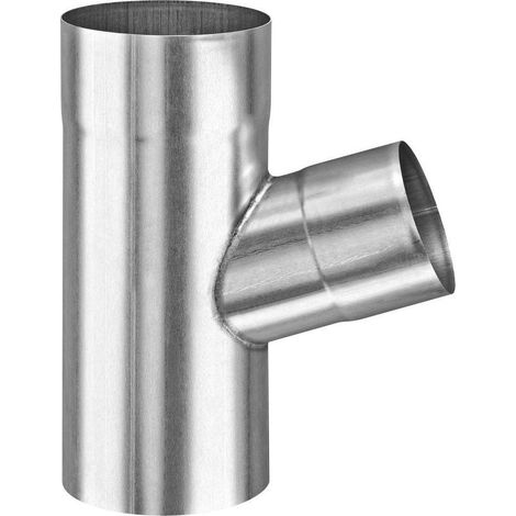 GRÖMO ZINK Rohrabzweig TITANZINK 60° ø100/100, 62984