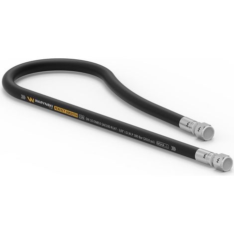 Flexible hydraulique lisse avec joint - filetage M18x1,5 droit L-300 mm DN10-1SN (AA-10-300 P11P11) 18 MPa Waryński (1/2)