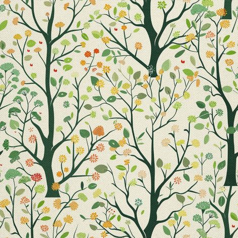 Tela decorativa para exteriores Oxford - Motivo primaveral I DX7348 (1/5)