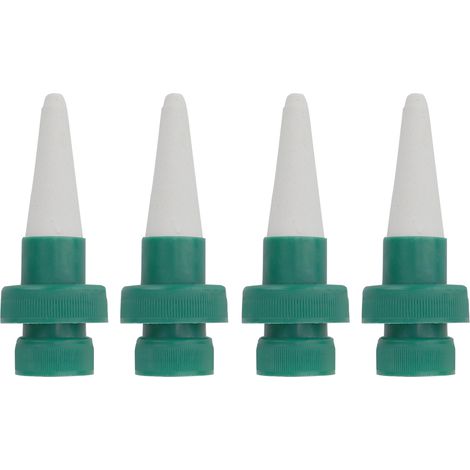 Arroseur automatique goutte à goutte 4 pcs système céramique ABS sans électricité irrigation autonome plantes vert blanc (1/5)