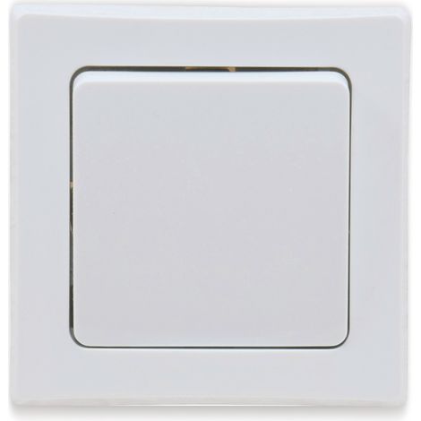 Interrupteur à bascule Delphi avec connexion à bornes, 10A/250V, cadre simple, blanc