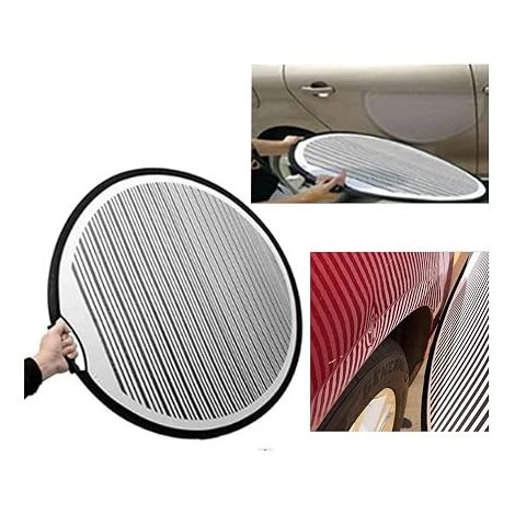 Panneau réflecteur de bosses de 80cm Panneau lumineux pliable à rayures Réflecteur flexible à LED Outil de débosselage pour réparation de bosses de voiture Outil de réparation de carrosserie (1/4)