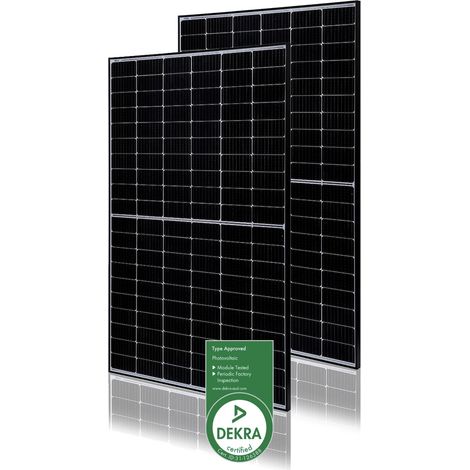 NuaSol - Monokristallines Solarmodul Black Frame 375 W Photovoltaik Solaranlage (1/5)