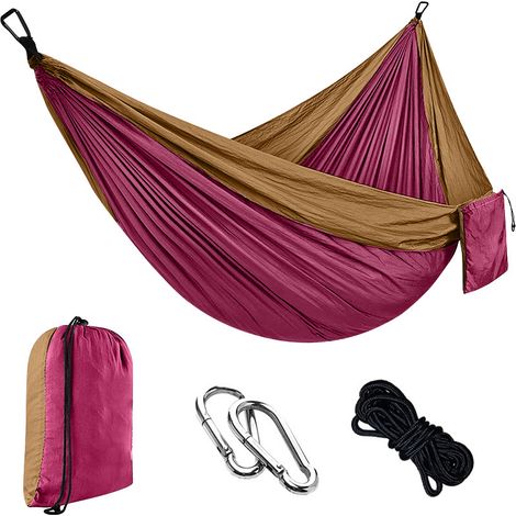Hamac Shiyi en nylon parachute 270 x 140 cm pour camping (1/5)