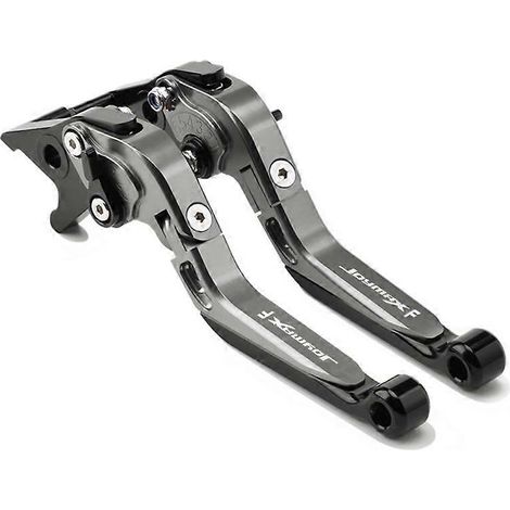 Convient pour SYM Sanyang JOYMAX F300 Nine Brothers-in-law Klaxon de frein modifié Biellette de direction Poignée pliable réglable (avec fonction de stationnement Noir titane) (1/5)