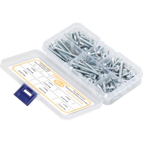 Jeu de 110 vis autoperceuses en acier au carbone M4.2 (1/5)