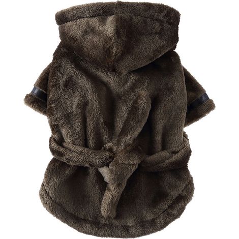 Peignoir pour chiot, peignoir éponge pour chien avec capuche et ceinture, facile à enfiler, vert armée YP01B