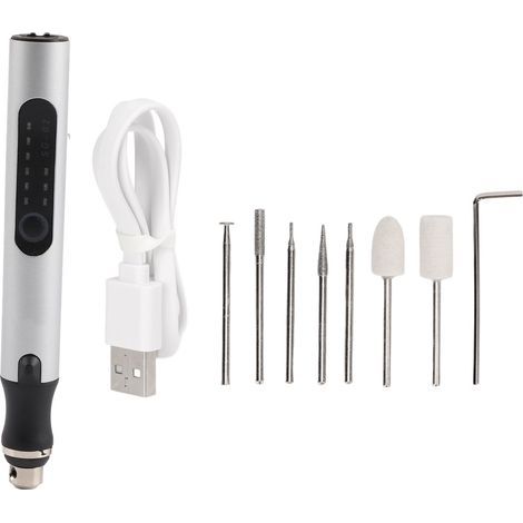 Outil rotatif, stylo de gravure sans fil, broyeur Rechargeable, Kit de jeu Variable à 3 vitesses (1/5)