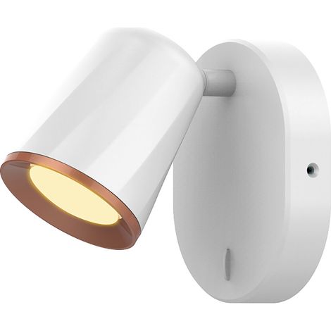 Applique LED moderna con interruttore 6W bianca Solange (1/2)