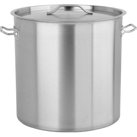 Marmite professionnelle GRANDE 38x38cm 43 litres avec couvercle (1/2)