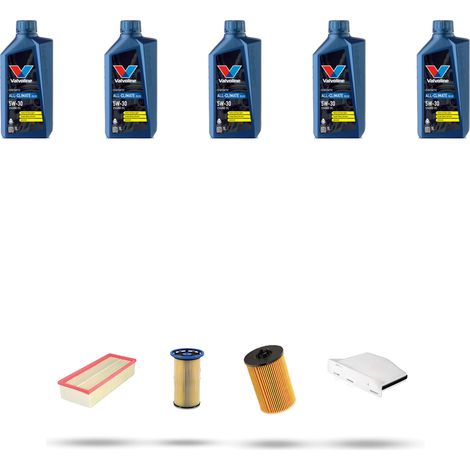 Kit tagliando 4 FILTRI e 5L OLIO compatibile con VW Tiguan I (5n) 2.0 TDI 110kw Dal 2015 (1/5)