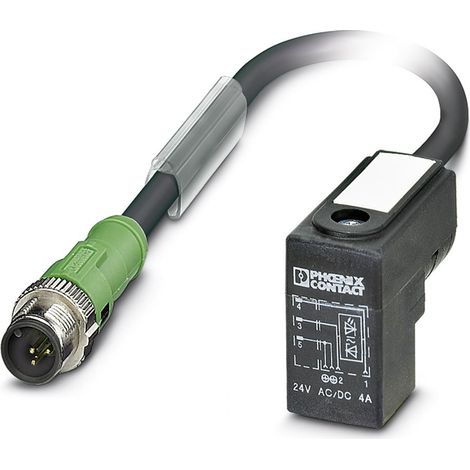 Phoenix Contact 1435580 Sensor-/Aktor-Steckverbinder, konfektioniert M12 Stecker, gerade, Stecker, g