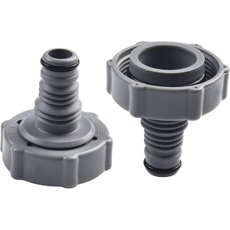 P6H1419 Vanne de Vidange Adaptateur de Tuyau pour Piscine Adaptateur de Drainage pour Vidanger L'Eau Compatible avec Tuyau de Piscine Accessoire de Piscine en Plastique (1/5)