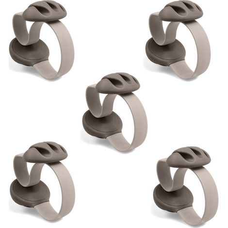 Serre-cables, 5 pièces Support de cable Non-adhésif Support de fil Supports de cable pour le bureau et la maison Passe-cables, gris Support de cable de souris-Fei Yu (1/5)