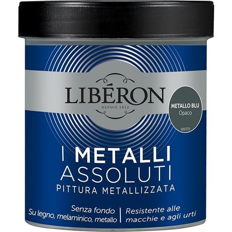 LIBERON - PITTURA METALLIZZATA I METALLIASSOLUTI METLLO BLU OPACO 500ML (1/3)