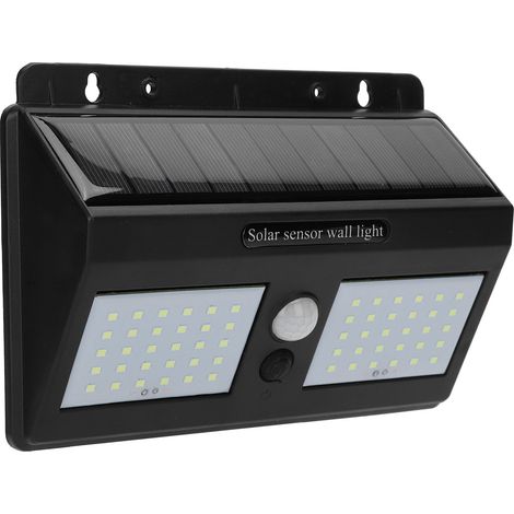 Lampe murale de jardin solaire extérieure sans fil à 60 LED avec capteur (1/5)