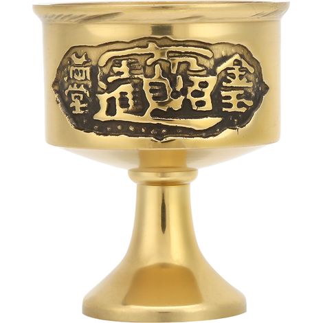 Coupes à vin en cuivre pur, populaires et pratiques, pour les offrandes aux statues de Bouddha. (1/5)