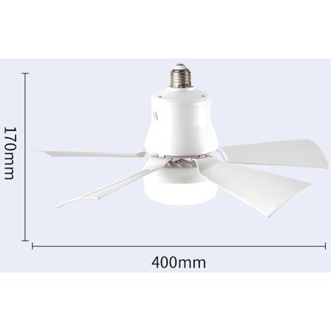 Removable fan lamp, E27 socket, continuously dimmable, 3 variable light colors, timer, memory, with remote control (1/5)