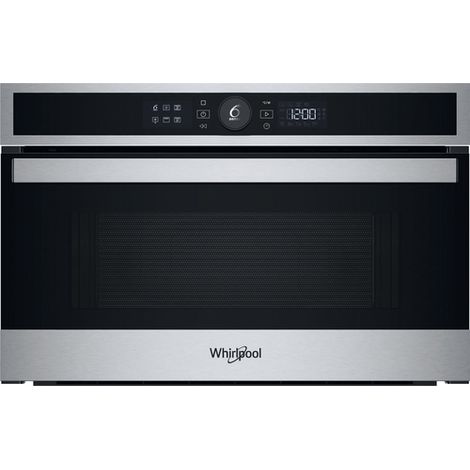 Whirlpool – Micro-ondes grill intégré 31 L 1000 W – Acier inoxydable noir – Écran LCD tactile – Pour cuisine moderne