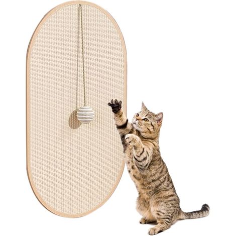 Alfombrilla para rascar para gatos  Tabla de rascar horizontal de cáñamo manila  Juguete de rascado resistente para gatos, adecuado para alfombras, sofás y suelos