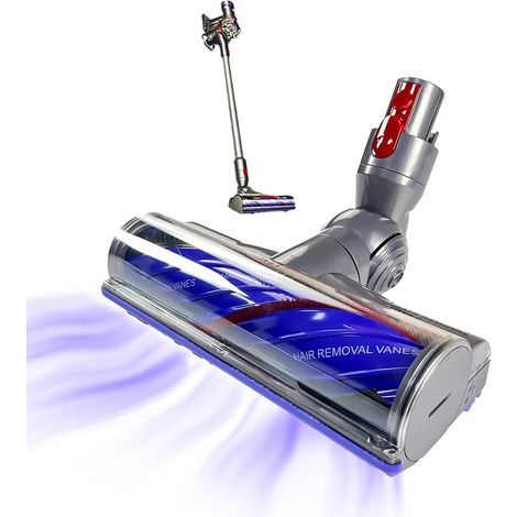 Tête De Brosse Anti Emmêlement Améliorée pour V7 V8 V10 V11 V15 Convient Aux Sols Durs Et Aux Tapis, Brosse Turbo Accessoire de Remplacement, Verwicklungsfreie Direktantriebsbürste (1/5)
