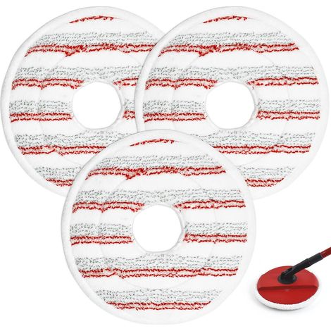 Testine di ricambio per mocio rotante, compatibili con il mocio e secchio Vileda Spin and Clean, in microfibra riutilizzabile e lavabile. (1/5)