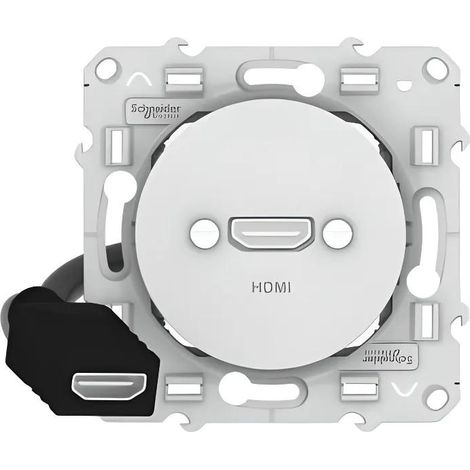 Toma HDMI Tipo A Odace Blanco