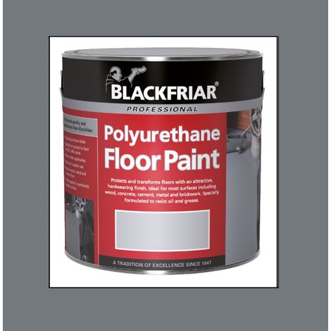 Blackfriar Polyurethane Floor Paint - Hard Wearing - Mid Grey - 1 Litre