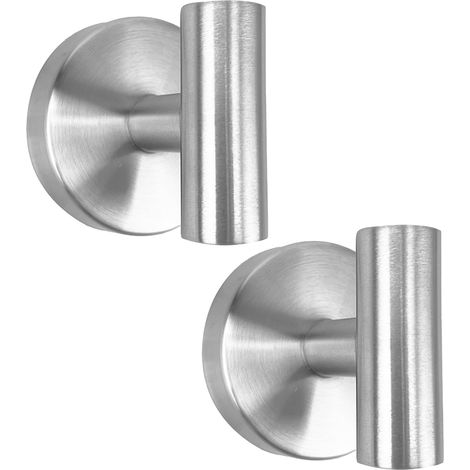 Ganchos para toallas de ducha de acero inoxidable de alta resistencia con ventosa, sin necesidad de taladrar, para baños y cocinas. (1/4)