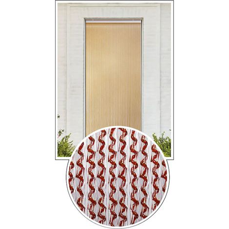 TENDA ELICOIDALE 'COCO' cm. 125 x 230 - cristal/avana  - MADE IN ITALY