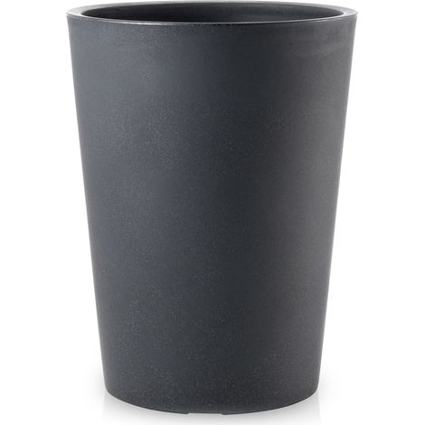 Vaso Ø29x43 cm in Polietilene Tulli Zamora Essential 43 Antracite (1/3)