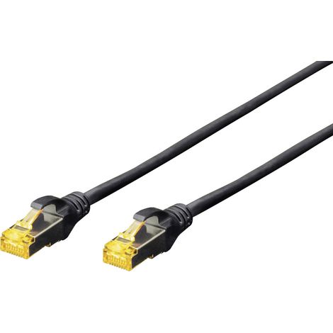 Digitus DK-1644-A-020/BL RJ45 Patchkabel CAT 6a S/FTP 2.00 m Schwarz Halogenfrei, verdrillte Paare, (1/5)