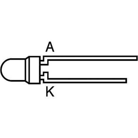 Kingbright L934YC LED bedrahtet  Gelb Rund 3 mm 10 mcd 50 ° 20 mA 2.1 V