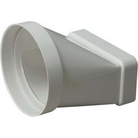 Empalme Mixto Ø 100mm 55x110mm para Aireador Extractor  Conexión Ignífuga  Resistente a Humedad y Alta Temperatura