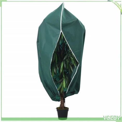 Housse de protection pour plantes - FAFEICY - 364886 - 2 pcs - fermeture éclair latérale - cordon de serrage (1/5)