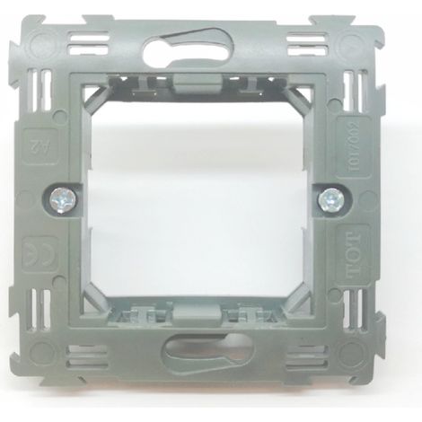 Supporto 2 posti compatibile con frutti interruttori Bticino Living Light LN4702 (1/5)
