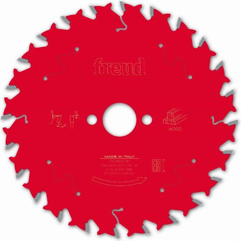 Lame de scie circulaire 140mm F03FS09667 – 24 dents pour bois dur – Épaisseur 1,8/1,3mm – Angle de coupe 15° – Freud - FR04W001H