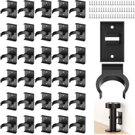 30 Pieces Clip Plinthe Kitchen, Fastening Plinthe Kitchen with 60 screw, clips for plinthe of kitchen with screwdriver