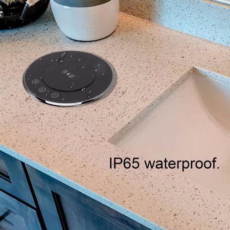 Multiprise escamotable intelligente avec commande tactile Wi-Fi, 3 prises, 2 ports USB, prise britannique 110-250 V (1/5)