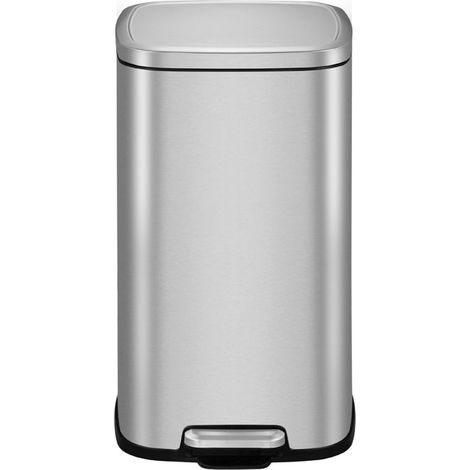 EKO - Poubelle à pédale Stella 20 litres - Powder coated steel Polypropyleen  - inox mat (1/5)