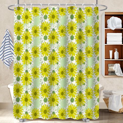 Rideau de bain en polyester 180x180 tissu respirant rideau étanche pour appartement (1/5)