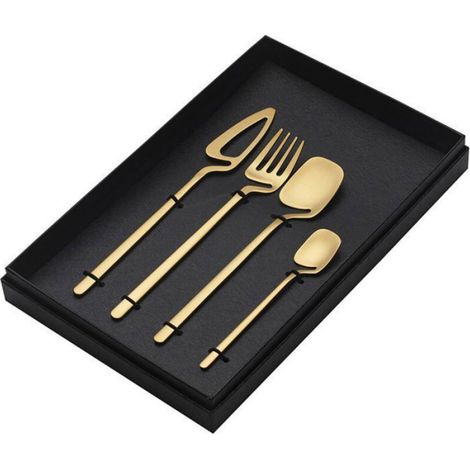 Couverts Suspendus - Acier Inoxydable Satin - Pour Assiettes et Tasses - 4 Pièces (1/4)