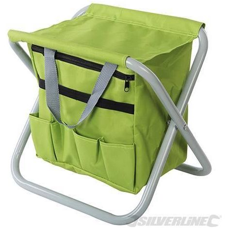 Sgabello da giardino portatile pieghevole sport caccia pesca Silverline