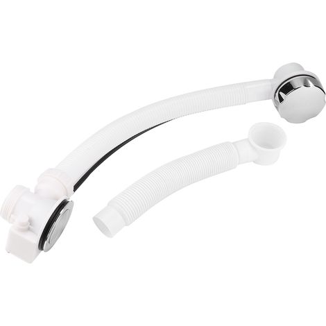 Siphon De Baignoire Rétractable En Pvc - Protection Anti-Bouchon Et Anti-Odeur - Installation Facile Pour Salle De Bain - Lot De 1 (1/5)