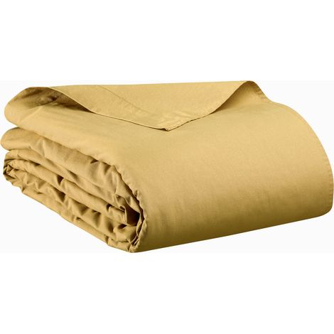 VIVARAISE - Drap plat Vivaraise Calita Gold - Coton 100%, 240 x 300 cm (1/2)