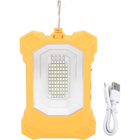 Lampe solaire LED Rechargeable, Portable, tente accrochée, d'urgence en plein air, pour Camping, randonnée, pêche